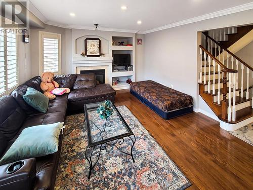 48 Sandy Beach Road, Brampton, ON - Indoor Photo Showing Living Room With Fireplace