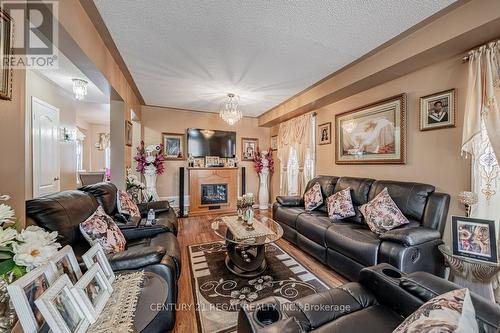 13 Corvette Court, Brampton, ON - Indoor Photo Showing Living Room With Fireplace