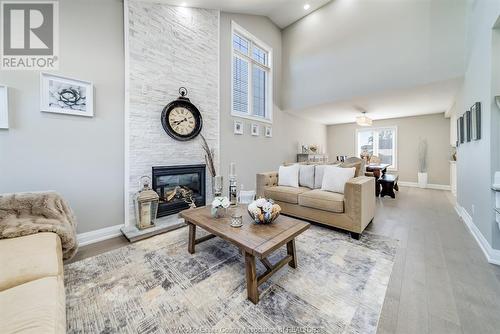 109 Mousseau Crescent, Lakeshore, ON - Indoor Photo Showing Living Room With Fireplace