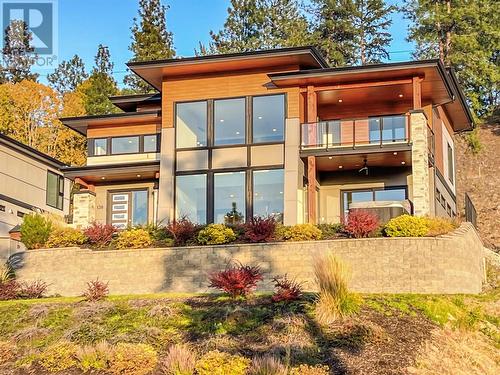 130 Flagstone Rise, Naramata, BC - Outdoor With Balcony With Facade