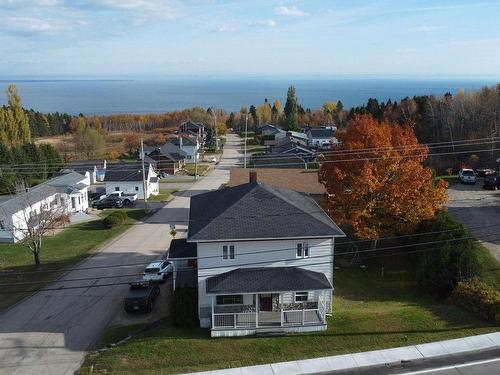 Aerial photo - 549  - 551 Rue St-Laurent, Saint-Siméon, QC - Outdoor With Body Of Water With View