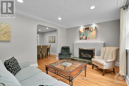 53 Bullock Avenue, Ottawa, ON - Indoor Photo Showing Living Room With Fireplace