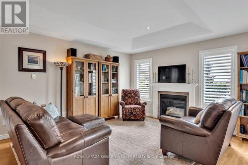 28 Liam Street, Kawartha Lakes (Lindsay), ON - Indoor Photo Showing Living Room With Fireplace