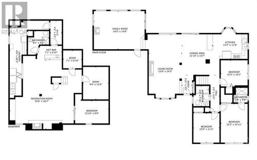 Lower Level Floor Plan (Left) & Main Level Floor Plan (Right) - 3027 Prince Of Wales Drive, Ottawa, ON - Other