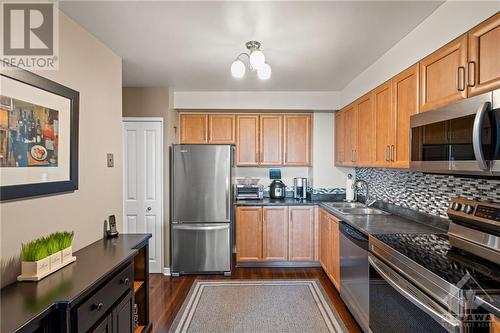 2759 Carousel Crescent Unit#912, Ottawa, ON - Indoor Photo Showing Kitchen With Double Sink