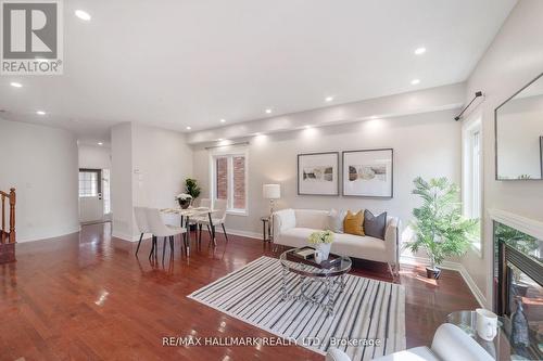 146 Collis Drive, Aurora, ON - Indoor Photo Showing Living Room With Fireplace