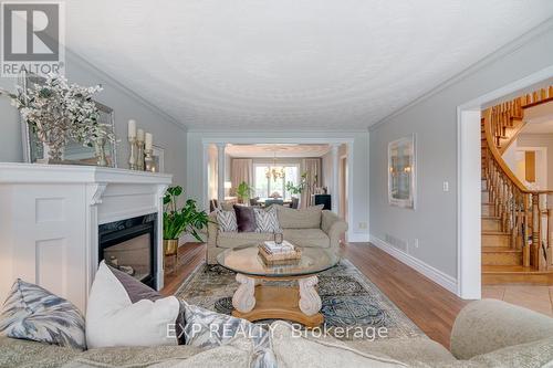 3219 New Street, Burlington, ON - Indoor Photo Showing Living Room With Fireplace