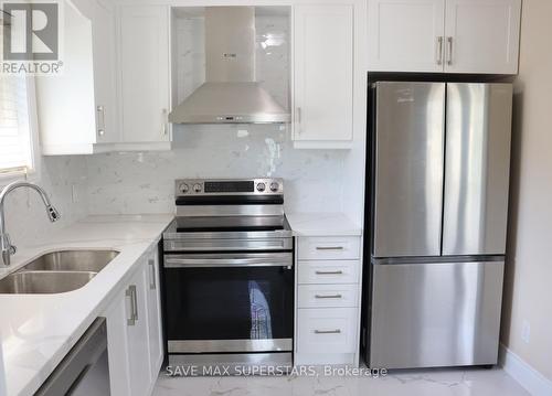 56 Sanford Crescent, Brampton, ON - Indoor Photo Showing Kitchen With Stainless Steel Kitchen With Double Sink