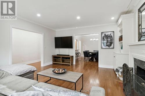 881 Royal York Road, Toronto, ON - Indoor Photo Showing Living Room With Fireplace