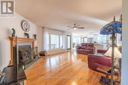 86 Fire Route 37, Galway-Cavendish And Harvey, ON - Indoor Photo Showing Living Room With Fireplace