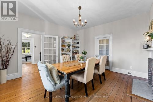 1153 Baulch Road, Port Hope, ON - Indoor Photo Showing Dining Room With Fireplace