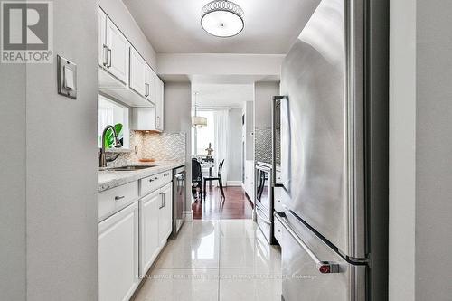 708 - 1 Hickory Tree Road, Toronto, ON - Indoor Photo Showing Kitchen With Stainless Steel Kitchen With Upgraded Kitchen