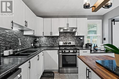 18 Irving Place, Hamilton, ON - Indoor Photo Showing Kitchen With Double Sink With Upgraded Kitchen