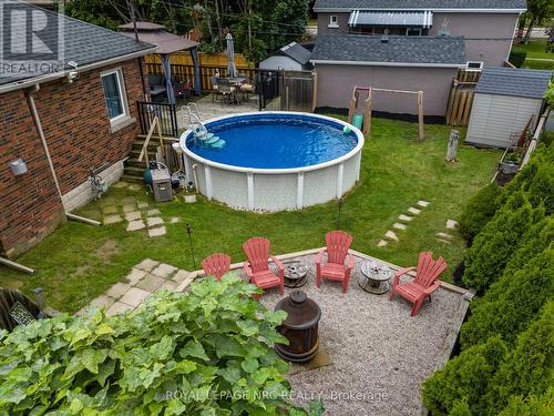 18 Irving Place, Hamilton, ON - Outdoor With Above Ground Pool With Backyard With Exterior