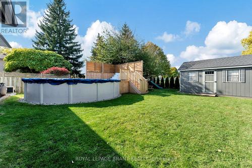 9 Northville Drive, Brant, ON - Outdoor With Above Ground Pool With Backyard