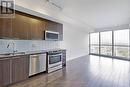 4102 - 10 Park Lawn Road, Toronto, ON  - Indoor Photo Showing Kitchen With Stainless Steel Kitchen With Double Sink With Upgraded Kitchen 