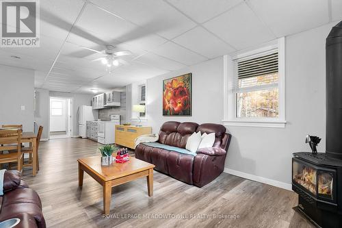 6 Davies Drive, South Bruce Peninsula, ON - Indoor Photo Showing Living Room With Fireplace