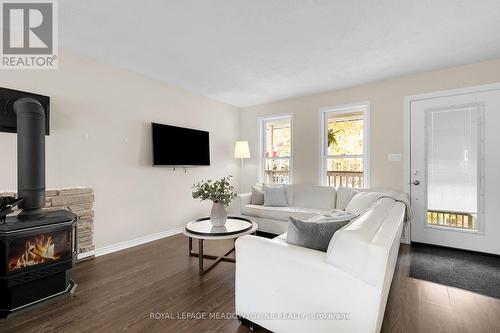 6 Davies Drive, South Bruce Peninsula, ON - Indoor Photo Showing Living Room With Fireplace