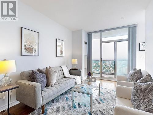 3603 - 3504 Hurontario Street, Mississauga, ON - Indoor Photo Showing Living Room