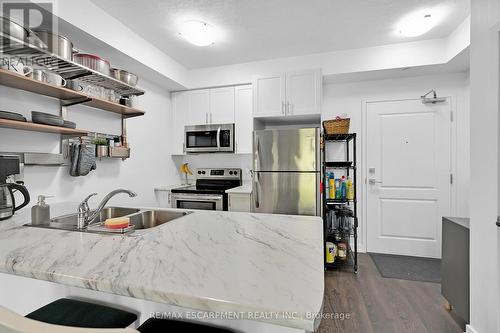 114 - 125 Shoreview Place, Hamilton, ON - Indoor Photo Showing Kitchen With Double Sink