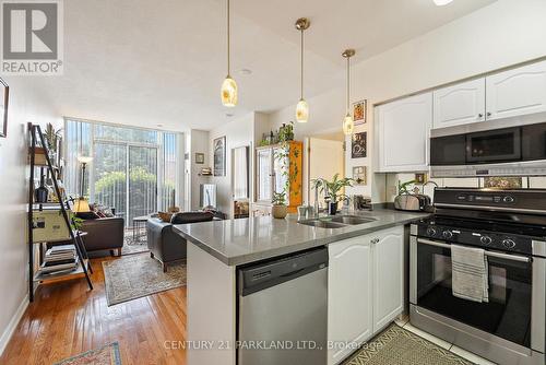 112 - 310 Red Maple Road, Richmond Hill, ON - Indoor Photo Showing Kitchen With Double Sink