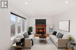 Virtually staged family room. - 