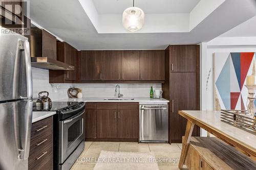 208 - 500 Glencairn Avenue, Toronto, ON - Indoor Photo Showing Kitchen With Stainless Steel Kitchen