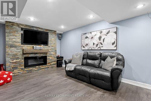 8 Karsh Crescent, Hamilton, ON - Indoor Photo Showing Living Room With Fireplace