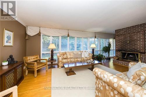 52 The Parkway, Ottawa, ON - Indoor Photo Showing Living Room With Fireplace