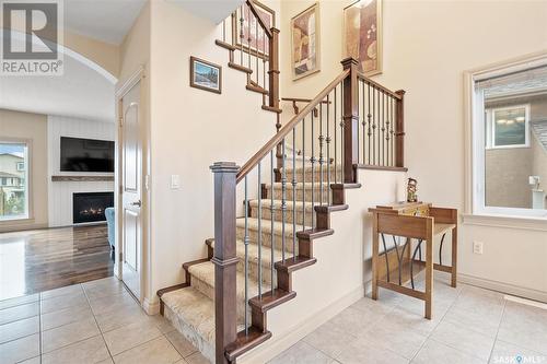 419 Greaves Crescent, Saskatoon, SK - Indoor Photo Showing Other Room With Fireplace