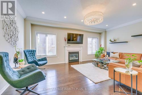 1268 Sim Place, Milton, ON - Indoor Photo Showing Living Room With Fireplace