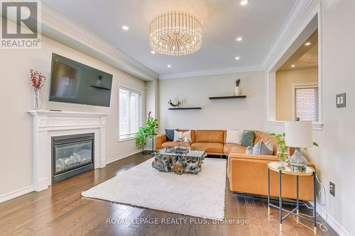 1268 Sim Place, Milton, ON - Indoor Photo Showing Living Room With Fireplace