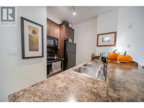 1500 Mcdonald Avenue Unit# 320, Fernie, BC - Indoor Photo Showing Kitchen With Double Sink