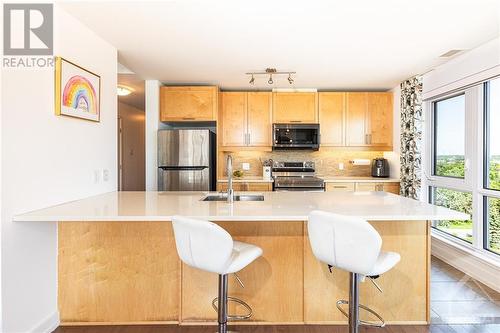 330 Titan Private Unit#905, Ottawa, ON - Indoor Photo Showing Kitchen With Stainless Steel Kitchen With Double Sink