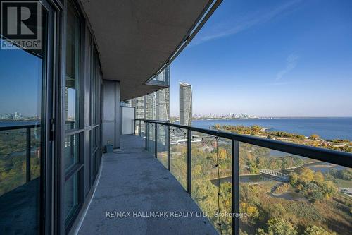 2607 - 2240 Lake Shore Boulevard W, Toronto, ON - Outdoor With Body Of Water With Balcony With View With Exterior