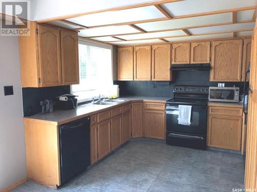 6 Echo Drive, Fort Qu'Appelle, SK - Indoor Photo Showing Kitchen With Double Sink