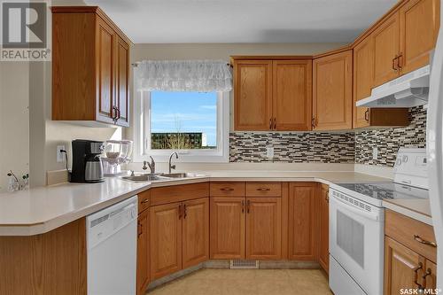 310 6 Lorne Place, Regina, SK - Indoor Photo Showing Kitchen With Double Sink