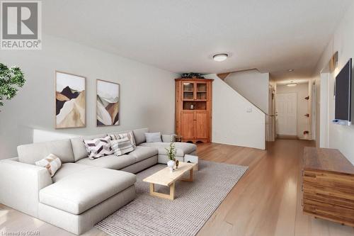 virtually staged - 53 Thompson Drive, Guelph, ON - Indoor Photo Showing Living Room