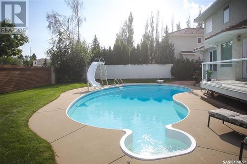 206 Braeshire Lane, Saskatoon, SK - Outdoor With In Ground Pool With Backyard