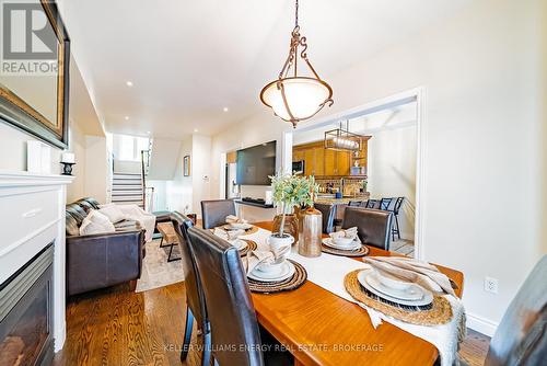 29 - 180 Blue Willow Drive, Vaughan (East Woodbridge), ON - Indoor Photo Showing Dining Room With Fireplace