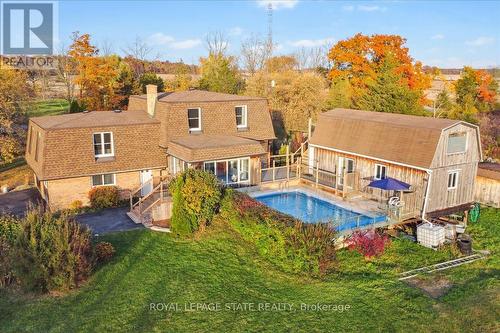 7956 Twenty Road, West Lincoln, ON - Outdoor With In Ground Pool With Deck Patio Veranda With Exterior