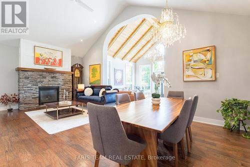 158 Mennill Drive, Springwater, ON - Indoor With Fireplace