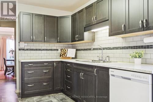 384 Centre Street N, Brampton, ON - Indoor Photo Showing Kitchen With Double Sink