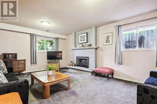 384 Centre Street N, Brampton, ON - Indoor Photo Showing Living Room With Fireplace