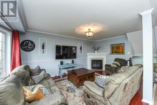 80 Penbridge Circle, Brampton, ON - Indoor Photo Showing Living Room With Fireplace