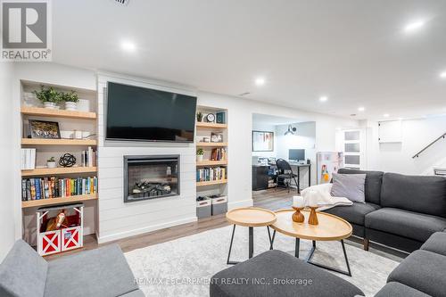 1463 Augustine Drive, Burlington, ON - Indoor Photo Showing Living Room With Fireplace