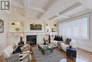 50 Green Meadows Circle, Toronto, ON  - Indoor Photo Showing Living Room With Fireplace 