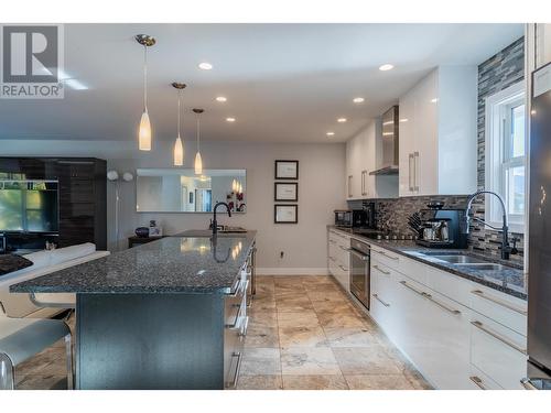 3822 Woodland Drive, Trail, BC - Indoor Photo Showing Kitchen With Double Sink With Upgraded Kitchen