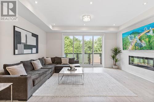 39 Harold Lawrie Lane, Markham, ON - Indoor Photo Showing Living Room With Fireplace