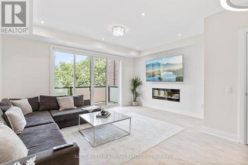 39 Harold Lawrie Lane, Markham, ON - Indoor Photo Showing Living Room With Fireplace